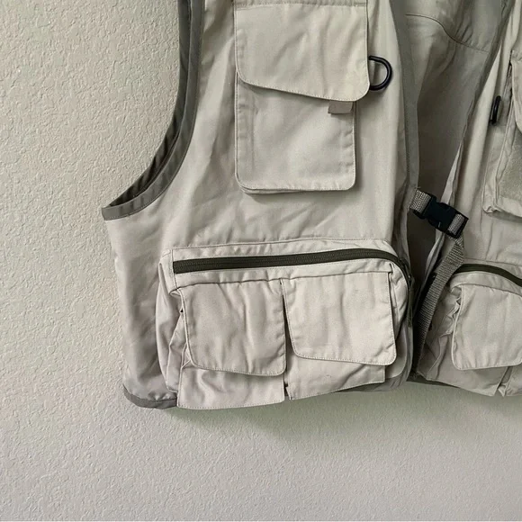 FINAL PRICE:  COPPER  RIVER | Cabela's Tan Fishing Vest Size XL - Picture 3 of 15
